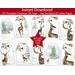 DIY Winter Woodland Deer Gift labels. This shows the ten various designs included in your purchase.